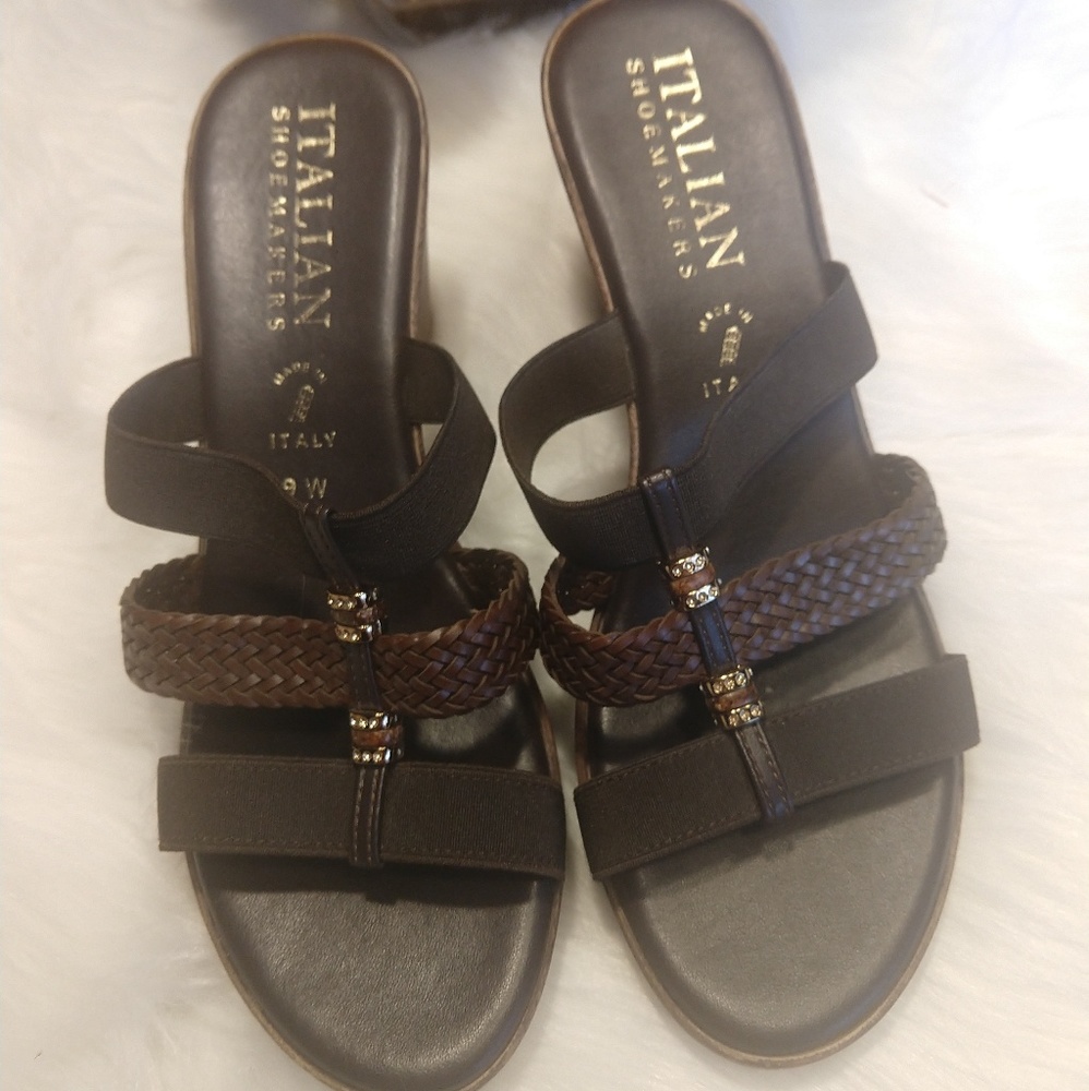 Italian Shoemakers Wedges Sz 9W
